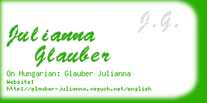 julianna glauber business card